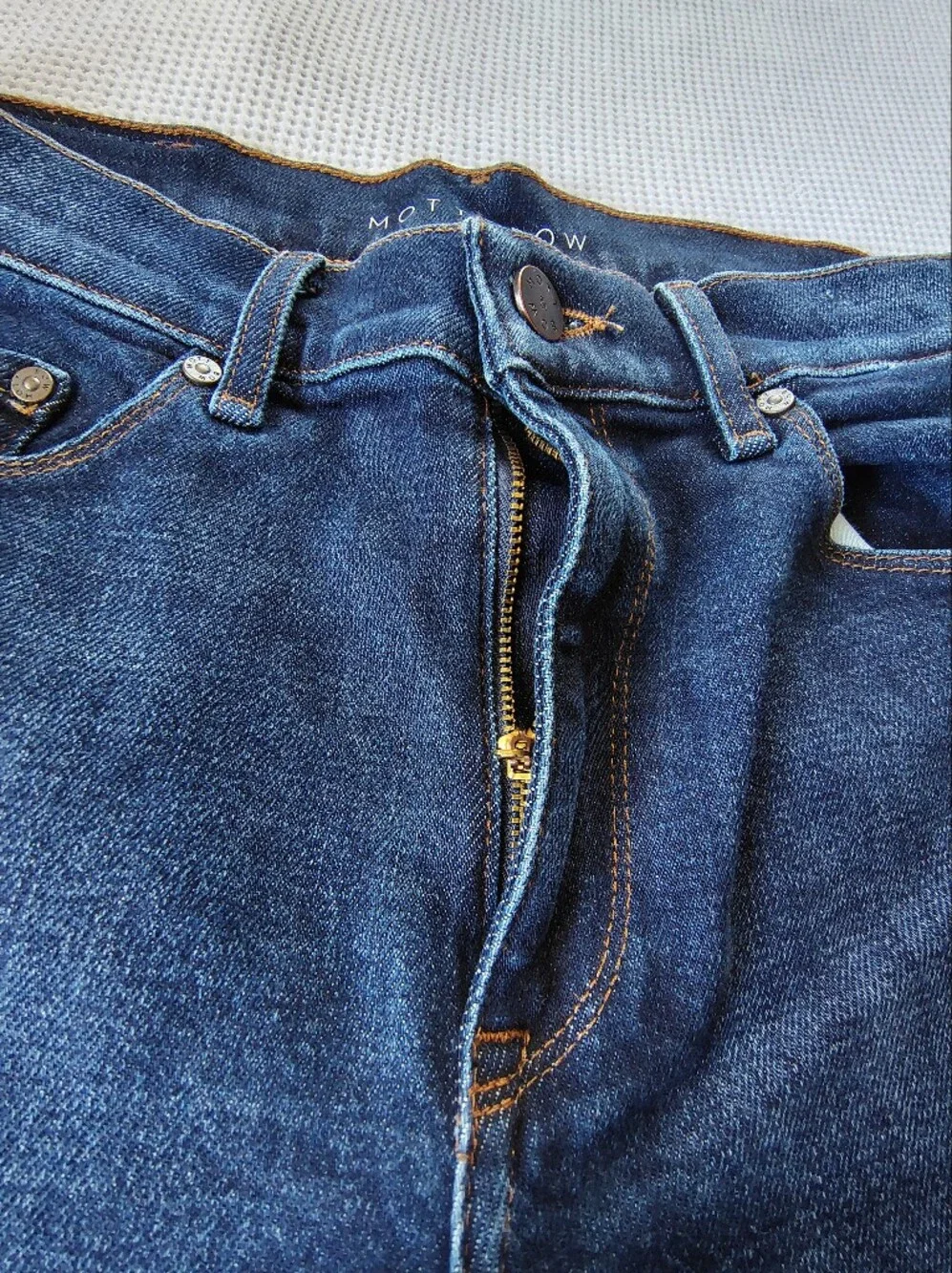 Mott & Bow Men's Dark Blue Slim Fit Jeans Size 30